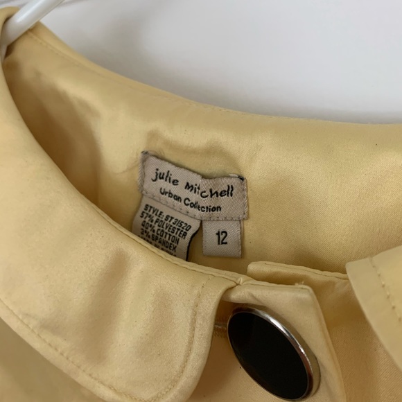 Julie Mitchell Urban Collection Yellow Top, 12W - Picture 3 of 3